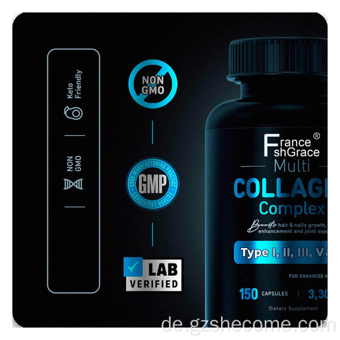 Kollagen ergänzende Gelenke Gesundheit Kollagenkapseln für Haut